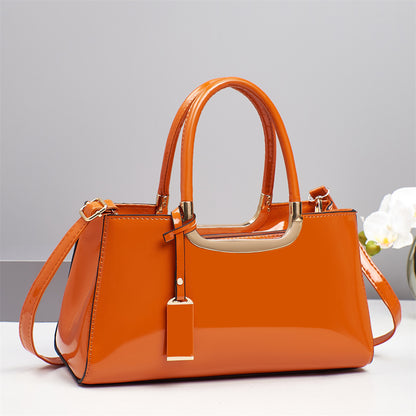 Luxury Designer Handbags High-End Evening Party Women Clutch Top Handle Underarm Bags Bright Patent PU Leather Crossbody Bags