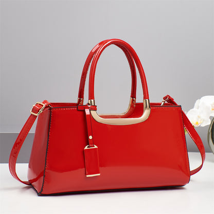 Luxury Designer Handbags High-End Evening Party Women Clutch Top Handle Underarm Bags Bright Patent PU Leather Crossbody Bags