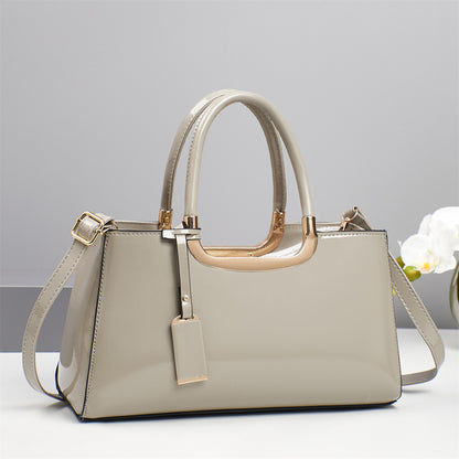 Luxury Designer Handbags High-End Evening Party Women Clutch Top Handle Underarm Bags Bright Patent PU Leather Crossbody Bags