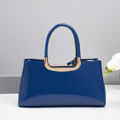 Luxury Designer Handbags High-End Evening Party Women Clutch Top Handle Underarm Bags Bright Patent PU Leather Crossbody Bags