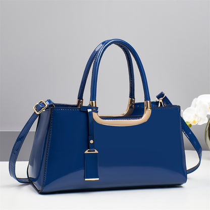Luxury Designer Handbags High-End Evening Party Women Clutch Top Handle Underarm Bags Bright Patent PU Leather Crossbody Bags