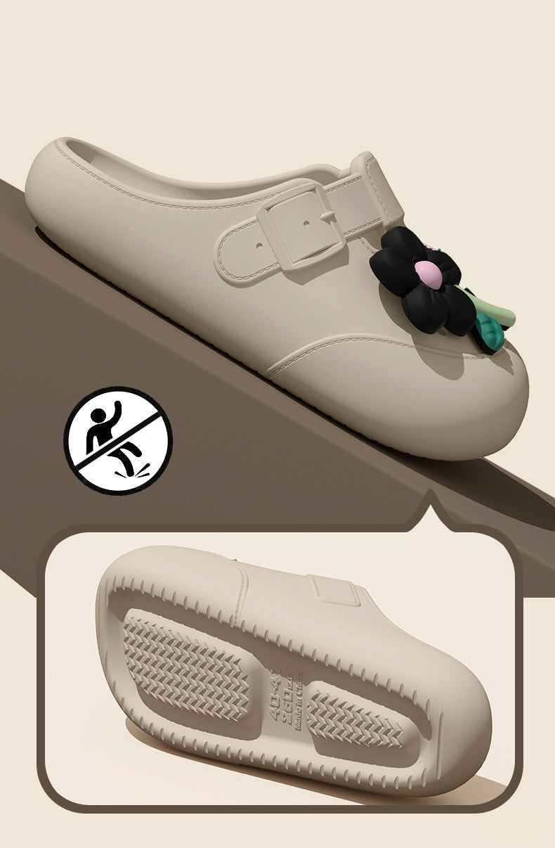 Clogs Fashion Women's Sandals Summer 2025 Mules Flower Luxury Designer Slippers Home Platform Woman Shoes Indoor Outdoor Slides