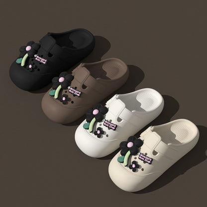 Clogs Fashion Women's Sandals Summer 2025 Mules Flower Luxury Designer Slippers Home Platform Woman Shoes Indoor Outdoor Slides