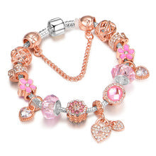 AliExpress Cross-border European and American Creative Jewelry Fashion DIY Crystal Beaded Bracelet Crystal Bracelet Ladies Jewelry