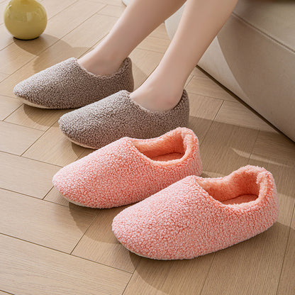 Casual Plush Women's Slippers Home Luxury Designer Woman Shoes Flat Winter Indoor Ankle Boots Trend Slides Elegant Footwear Soft