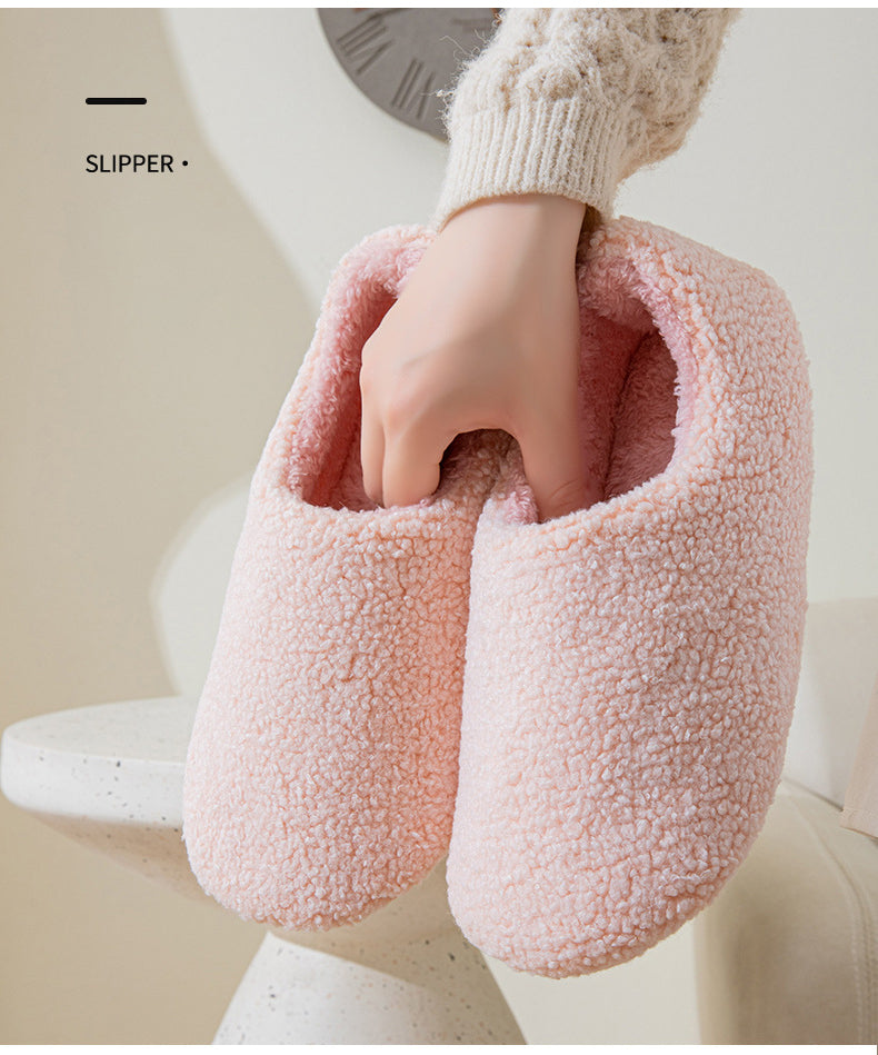 Casual Plush Women's Slippers Home Luxury Designer Woman Shoes Flat Winter Indoor Ankle Boots Trend Slides Elegant Footwear Soft