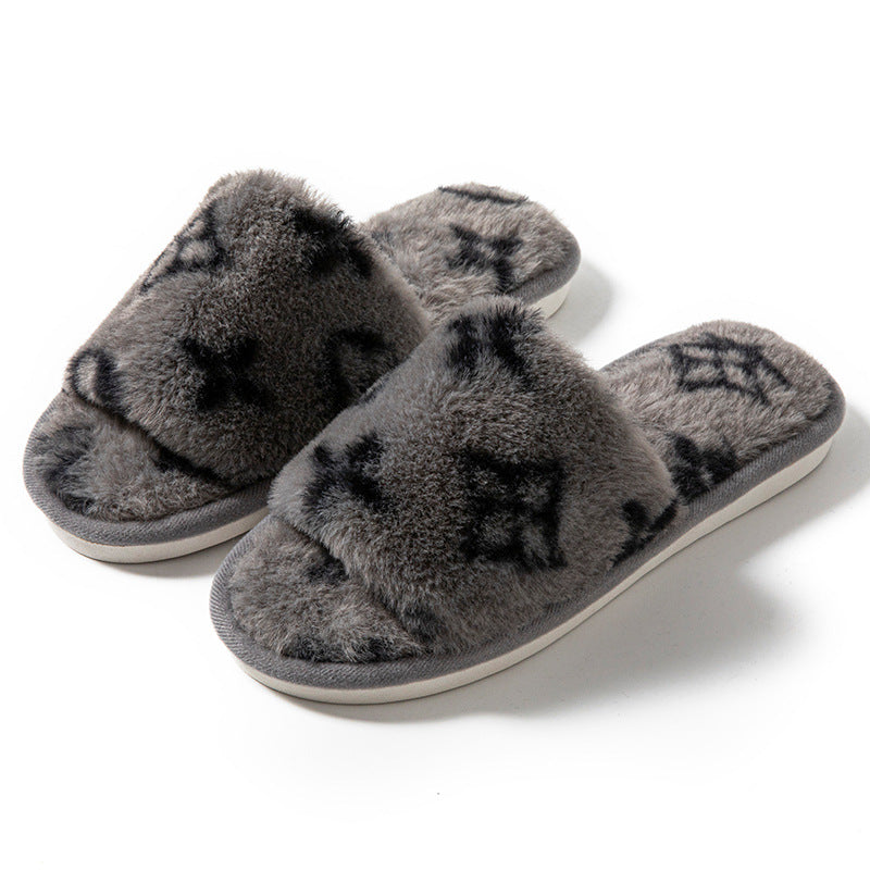 Fluffy Women's Slippers Indoor Autumn Winter Luxury Designer Woman Shoes Home Flats Casual Fuzzy Fur Slides Elegant Plush Soft