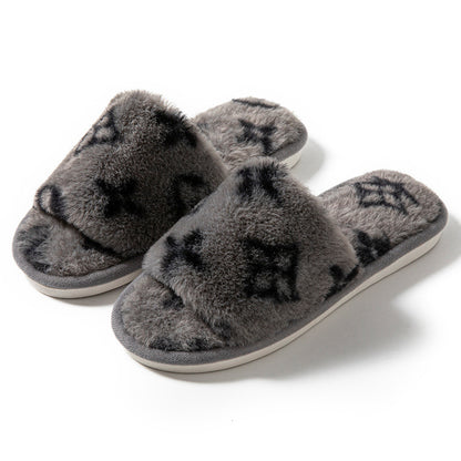 Fluffy Women's Slippers Indoor Autumn Winter Luxury Designer Woman Shoes Home Flats Casual Fuzzy Fur Slides Elegant Plush Soft