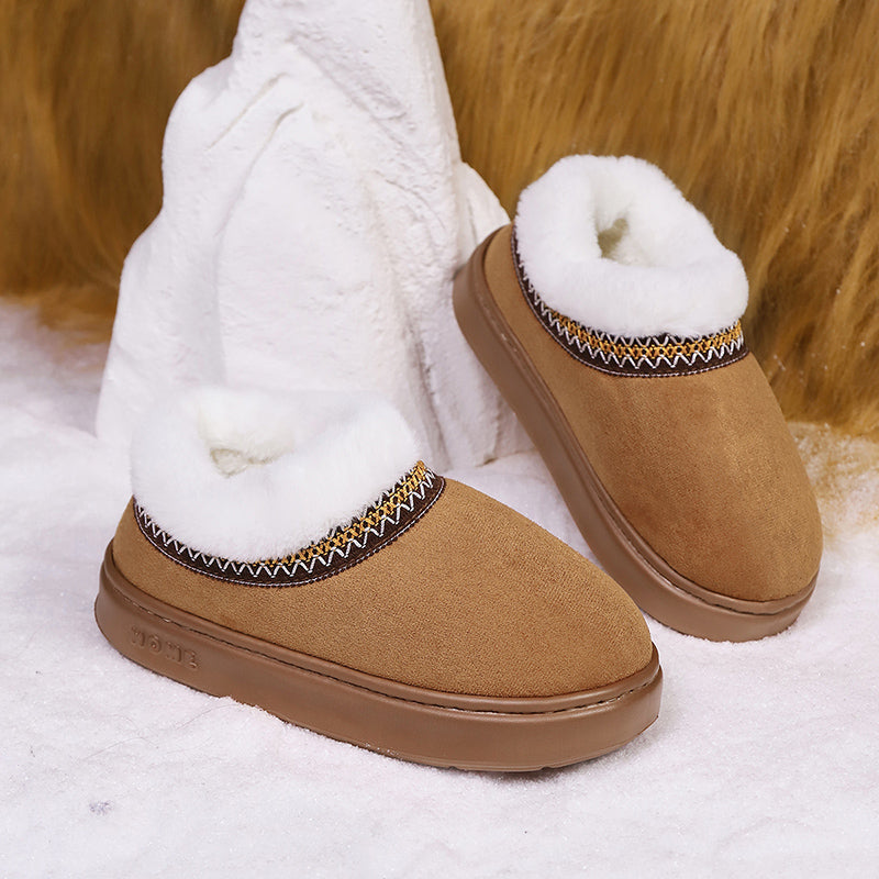 Fluffy Women's Slippers Home Casual Plush Ankle Boots Female Winter Fuzzy Fur Luxury Designer Plarform Shoes Girl Indoor Outdoor