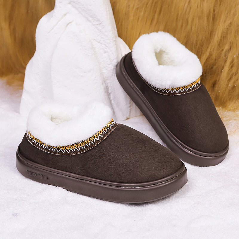 Fluffy Women's Slippers Home Casual Plush Ankle Boots Female Winter Fuzzy Fur Luxury Designer Plarform Shoes Girl Indoor Outdoor