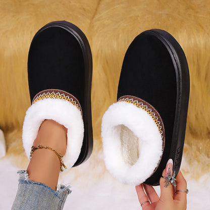 Fluffy Women's Slippers Home Casual Plush Ankle Boots Female Winter Fuzzy Fur Luxury Designer Plarform Shoes Girl Indoor Outdoor