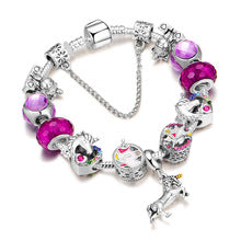 AliExpress Cross-border European and American Creative Jewelry Fashion DIY Crystal Beaded Bracelet Crystal Bracelet Ladies Jewelry