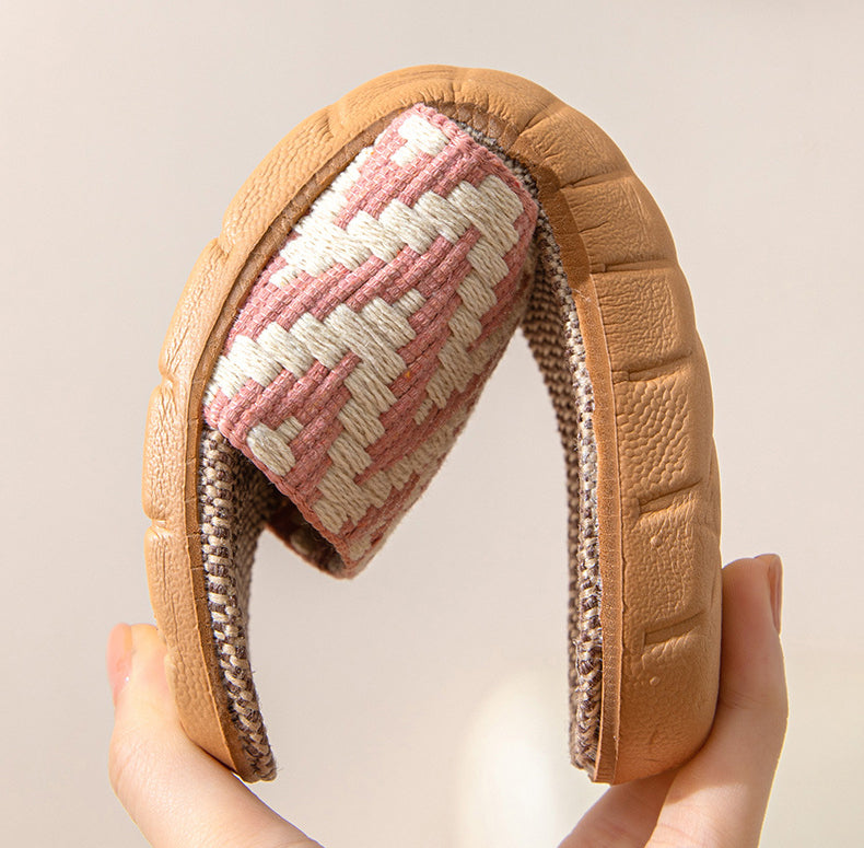 Hemp Casual Women's Slippers Home Flats Spring Summer Luxury Designer Woman Shoes Fashion Indoor Slides Ladies Soft sole Elegant