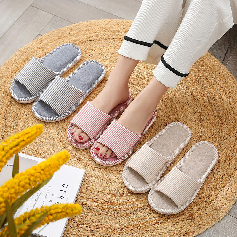 Hemp Casual Women's Slippers Home Flats Spring Summer Luxury Designer Woman Shoes Fashion 2026 Indoor Slides Soft Sole Elegant