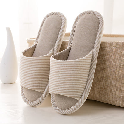 Hemp Casual Women's Slippers Home Flats Spring Summer Luxury Designer Woman Shoes Fashion 2026 Indoor Slides Soft Sole Elegant