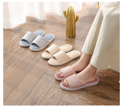 Hemp Casual Women's Slippers Home Flats Spring Summer Luxury Designer Woman Shoes Fashion 2026 Indoor Slides Soft Sole Elegant
