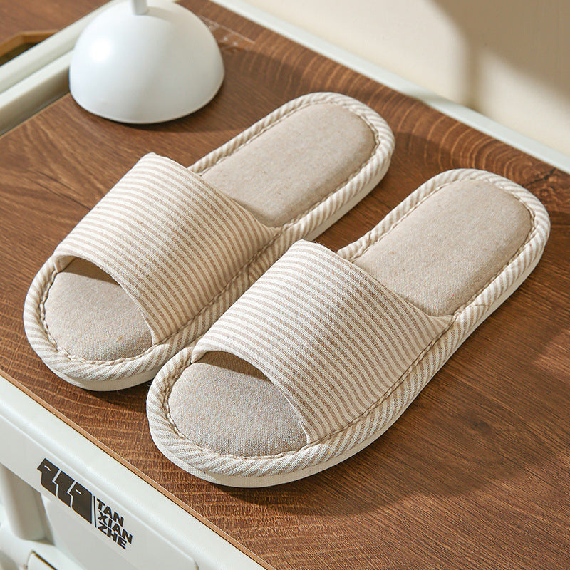 Hemp Casual Women's Slippers Home Flats Spring Summer Luxury Designer Woman Shoes Fashion 2026 Indoor Slides Soft Sole Elegant
