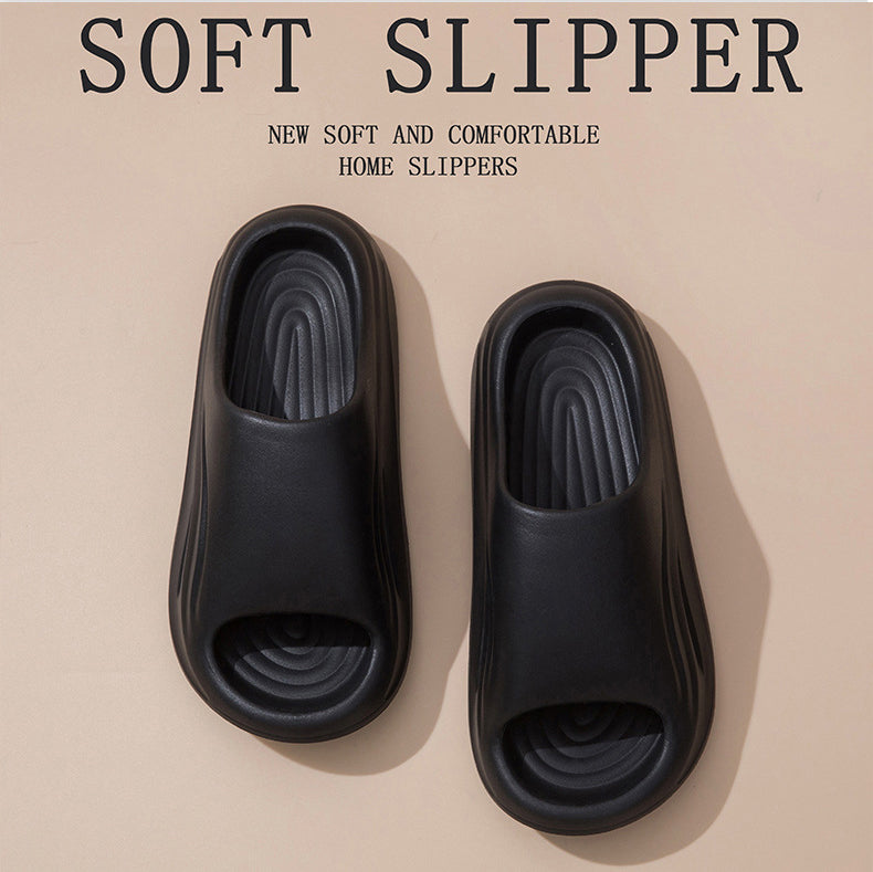 EVA Platform Slippers Women Home Brand Luxury Design Summer Shoes Couple Bathroom Indoor Outdoor Beach Slides Men Soft Non-Slip