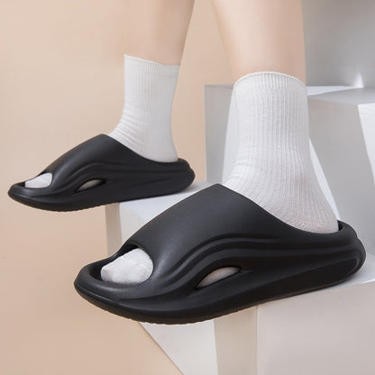 EVA Platform Slippers Women Home Brand Luxury Design Summer Shoes Couple Bathroom Indoor Outdoor Beach Slides Men Soft Non-Slip