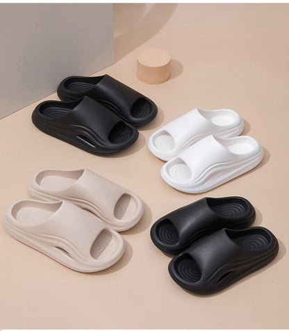 EVA Platform Slippers Women Home Brand Luxury Design Summer Shoes Couple Bathroom Indoor Outdoor Beach Slides Men Soft Non-Slip