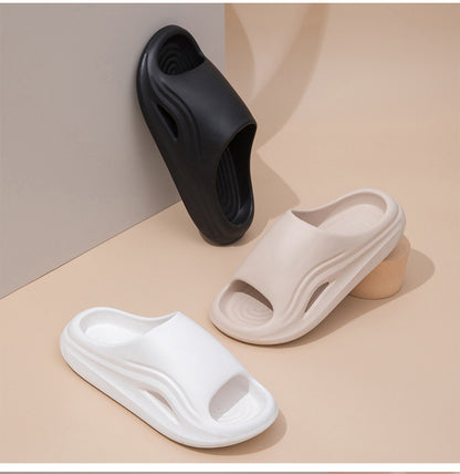 EVA Platform Slippers Women Home Brand Luxury Design Summer Shoes Couple Bathroom Indoor Outdoor Beach Slides Men Soft Non-Slip