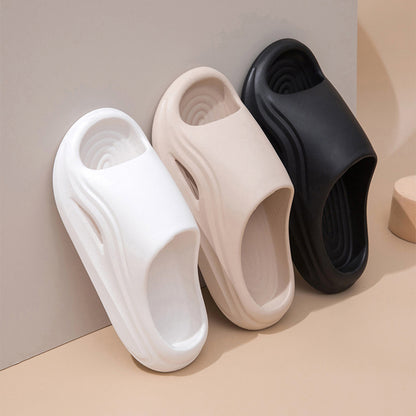 EVA Platform Slippers Women Home Brand Luxury Design Summer Shoes Couple Bathroom Indoor Outdoor Beach Slides Men Soft Non-Slip