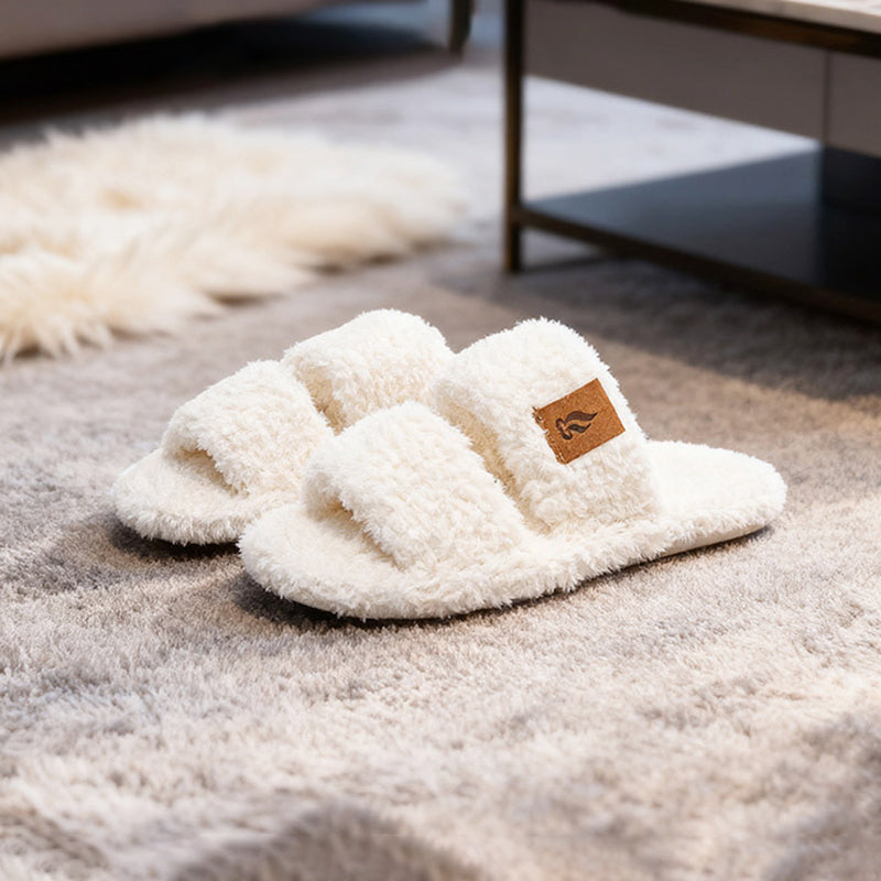 Fluffy Women's Slippers Home Soft Spring Autumn Luxury Designer Woman Shoes Elegant Faux Fuzzy Fur Slides Girl Non-Slip Open Toe