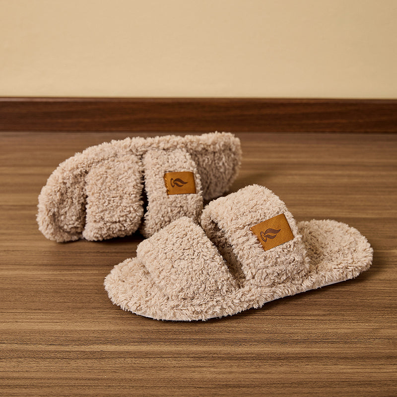 Fluffy Women's Slippers Home Soft Spring Autumn Luxury Designer Woman Shoes Elegant Faux Fuzzy Fur Slides Girl Non-Slip Open Toe