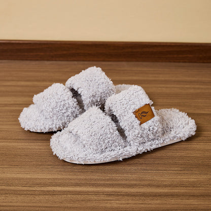 Fluffy Women's Slippers Home Soft Spring Autumn Luxury Designer Woman Shoes Elegant Faux Fuzzy Fur Slides Girl Non-Slip Open Toe