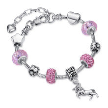 AliExpress Cross-border European and American Creative Jewelry Fashion DIY Crystal Beaded Bracelet Crystal Bracelet Ladies Jewelry