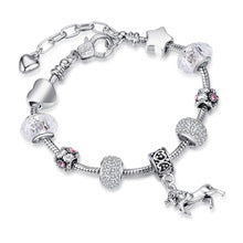 AliExpress Cross-border European and American Creative Jewelry Fashion DIY Crystal Beaded Bracelet Crystal Bracelet Ladies Jewelry