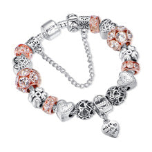 AliExpress Cross-border European and American Creative Jewelry Fashion DIY Crystal Beaded Bracelet Crystal Bracelet Ladies Jewelry