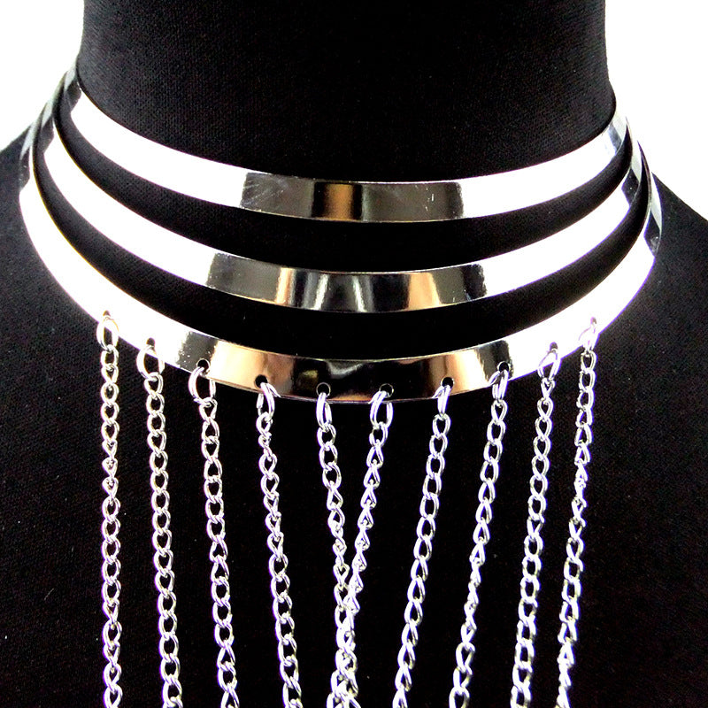 Aliexpress Jewelry Body Chain Gold Large Hoop Necklace Exaggerated Stylish Body Chain