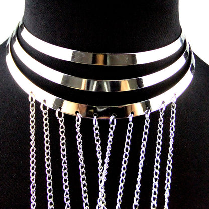 Aliexpress Jewelry Body Chain Gold Large Hoop Necklace Exaggerated Stylish Body Chain