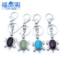 Fashion ancient silver owl tree of life pendant natural water wafer ring inlay pendant foreign trade jewelry necklace