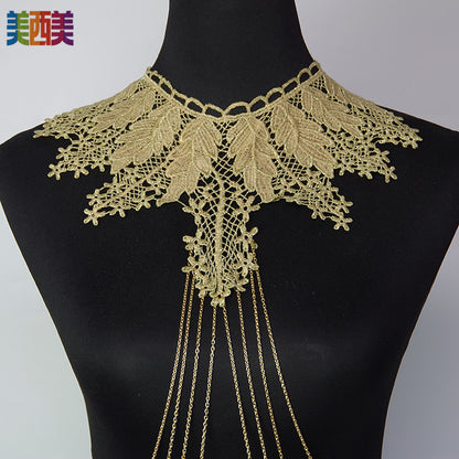 Meiximei Body Chain Jewelry Gold Lace Personalized Fashion Necklace Body Chain