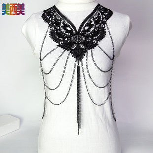 Aliexpress Jewelry Body Chain Gold Large Hoop Necklace Exaggerated Stylish Body Chain
