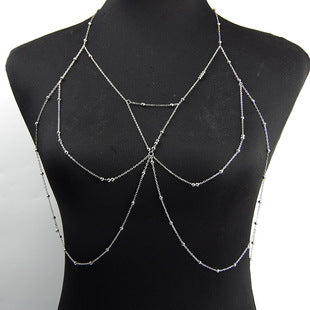 Aliexpress Jewelry Body Chain Gold Large Hoop Necklace Exaggerated Stylish Body Chain