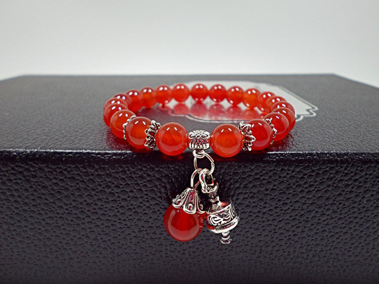 Red Agate Crystal Bracelet Women's Small Jewelry Bracelet Couple Jewelry Bracelet Jewelry Beaded Yiwu Small Commodity Jewelry