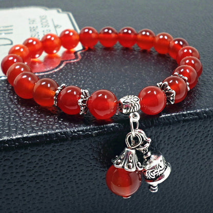 Red Agate Crystal Bracelet Women's Small Jewelry Bracelet Couple Jewelry Bracelet Jewelry Beaded Yiwu Small Commodity Jewelry