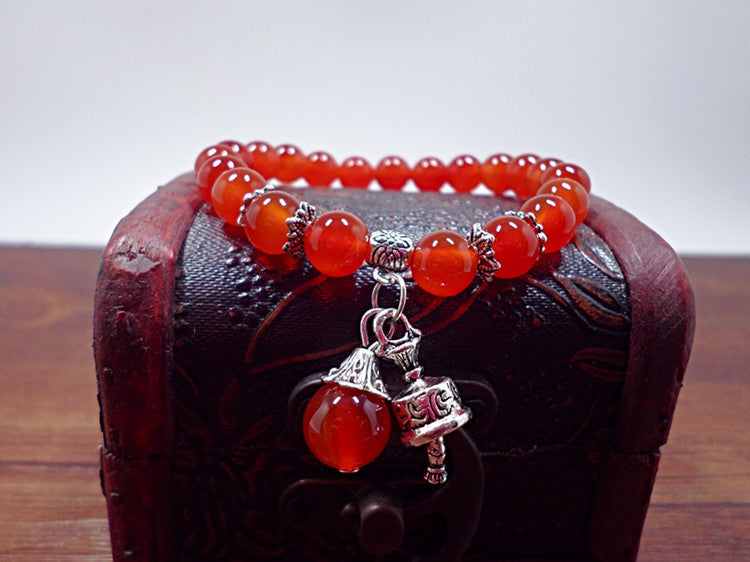 Red Agate Crystal Bracelet Women's Small Jewelry Bracelet Couple Jewelry Bracelet Jewelry Beaded Yiwu Small Commodity Jewelry