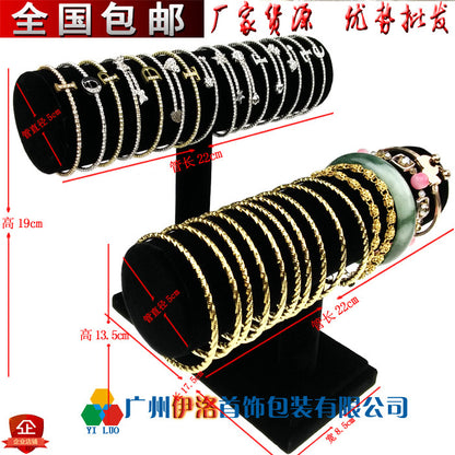 in stock wholesale black plush necklace bracelet ring pendant earrings 12 24 grid jewelry storage display plate