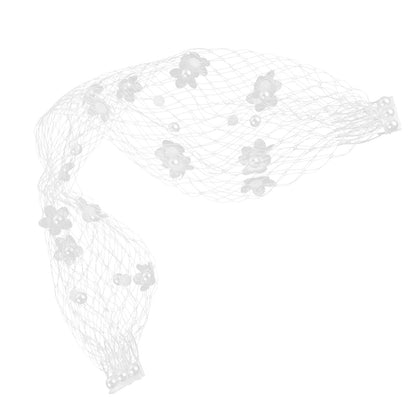 Vintage French Style Birdcage Face Veil Wedding Fascinator White Face Net Comb Tea Party Costume Headwear