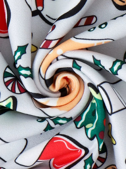 Children's Christmas Print Top and Pants Set