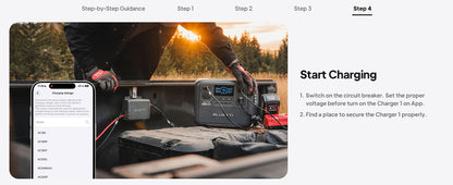 【Brand New】BLUETTI Charger 1 560W Alternator Charger Fast DC-DC Charging for Power Stations 6X Faster Than Car Lighter