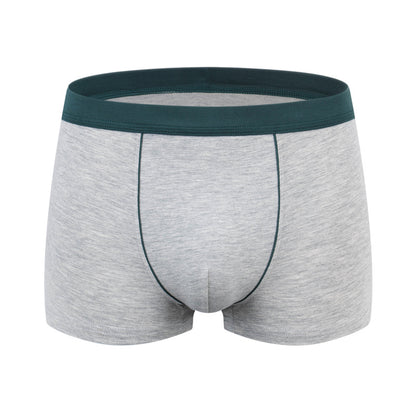 Men's cotton underwear plus size fat guy boxers breathable 3D seamless sexy youth cotton red boxers