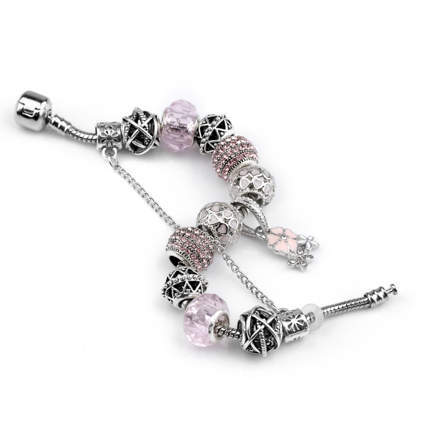 AliExpress Cross-border European and American Creative Jewelry Fashion DIY Crystal Beaded Bracelet Crystal Bracelet Ladies Jewelry