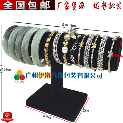 in stock wholesale black plush necklace bracelet ring pendant earrings 12 24 grid jewelry storage display plate