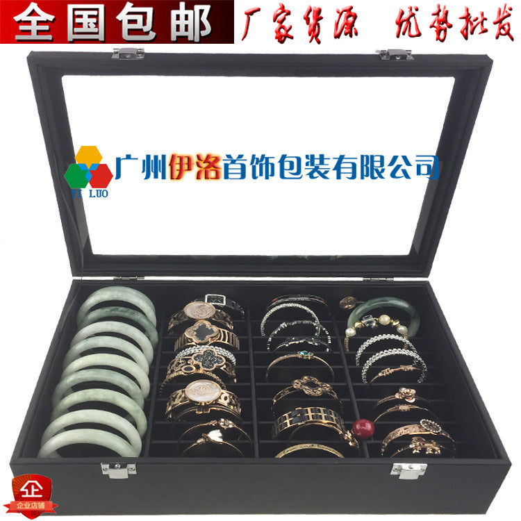 in stock wholesale black plush necklace bracelet ring pendant earrings 12 24 grid jewelry storage display plate