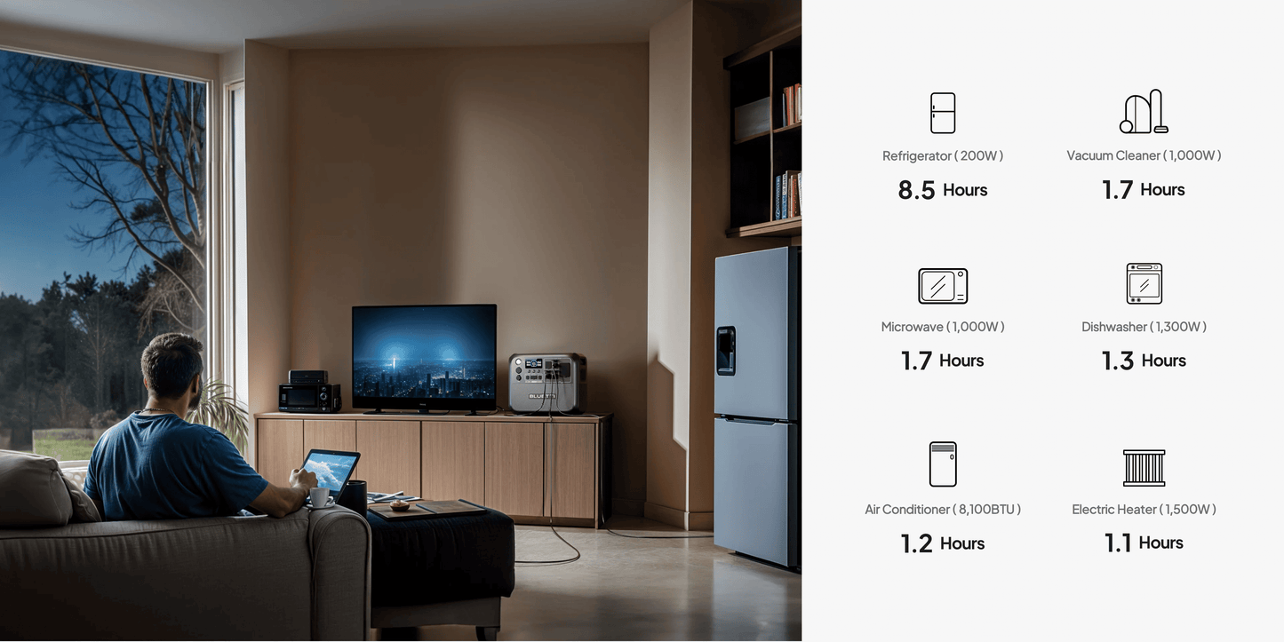 【RENEW 】BLUETTI AC200L 2048Wh 2400W Portable Power Station Solar Generator High-Capacity Reliable Energy for Home Outdoor
